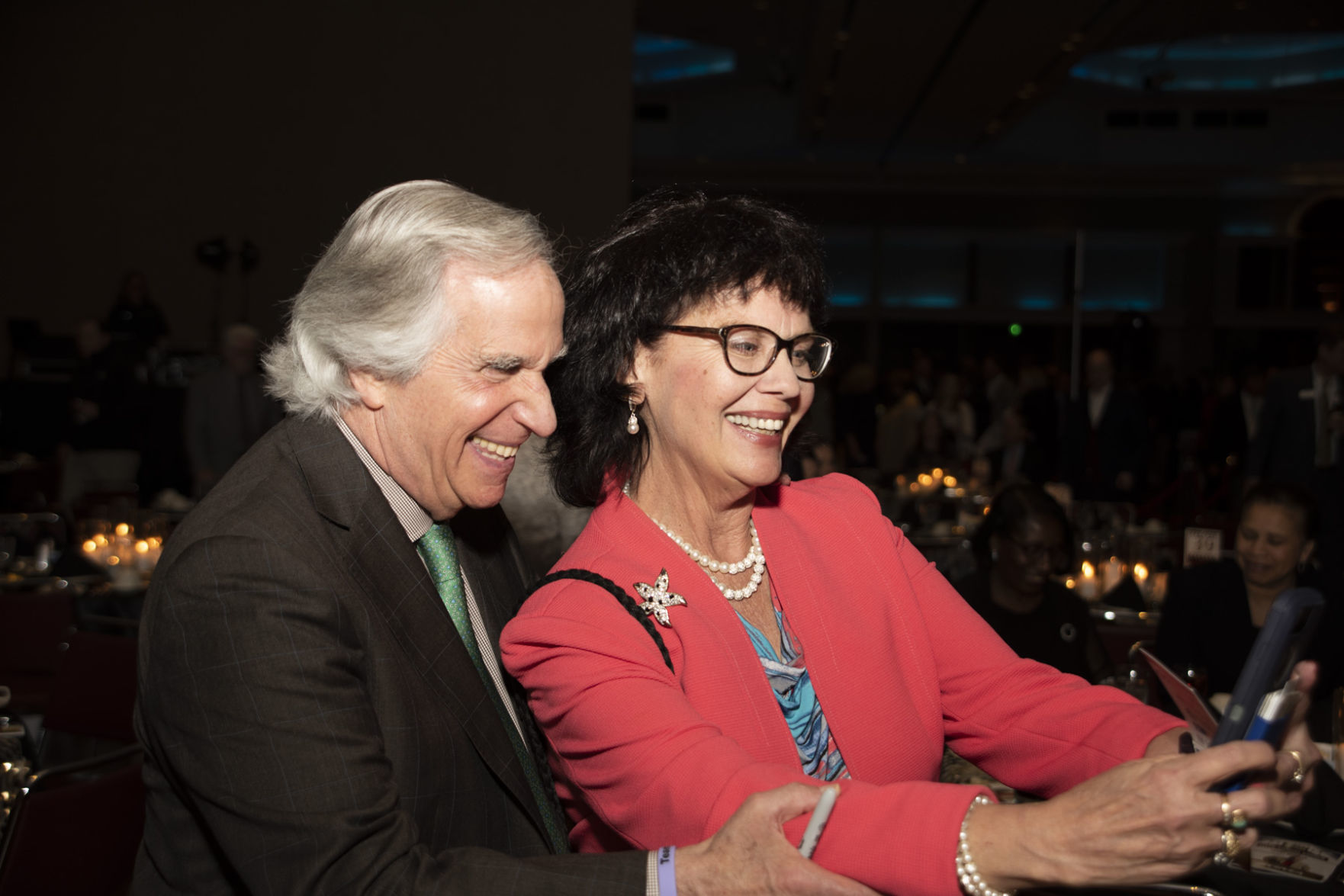 Henry Winkler with Marikay Abuzuaiter